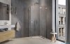 Radaway Essenza Pro Brushed Nickel Ptj kabina pięciokątna 100x100 prawa szczotkowany nikiel 10100000-91-01R/10100300-01-01